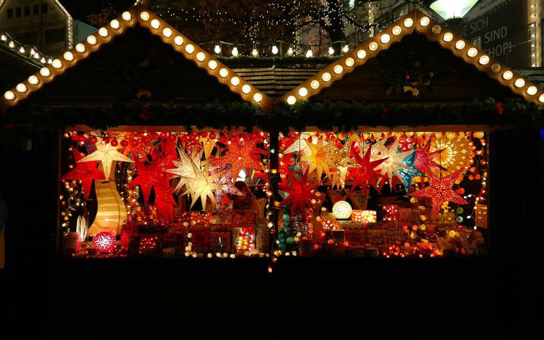 BOS-Stand auf dem Weihnachtsmarkt