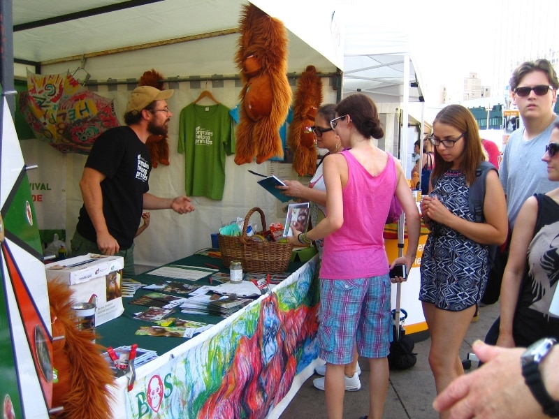 Welt-Orang-Utan-Tag am 19. August 2016 auf dem Veganen Sommer­fest in Berlin